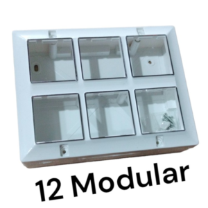 12 Modular Silverline Surface Gang Box MountingBox Pack of 10
