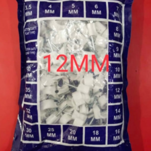 12mm Cable Clip Packet Pack of 10