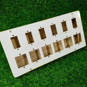 12Way 6×6 Wooden Switch board Open Box Pack of 5