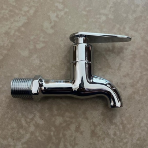 15mm Bib Cock Brass Round Break Water Tap Chrome Finish Box Pack 4 Pic